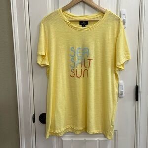 SPERRY yellow graphic tee shirt NWT Size 1X